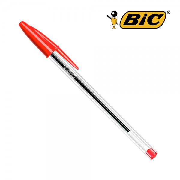 Bolígrafo cristal roj0, 50 uds, expositor